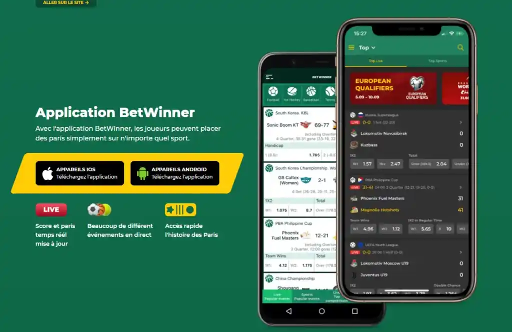 Application BetWinner Cameroun